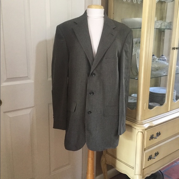 Oscar De La Renta Houndstooth Sports Coat